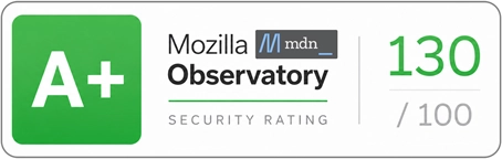 Mozilla Observatory A+ Rating